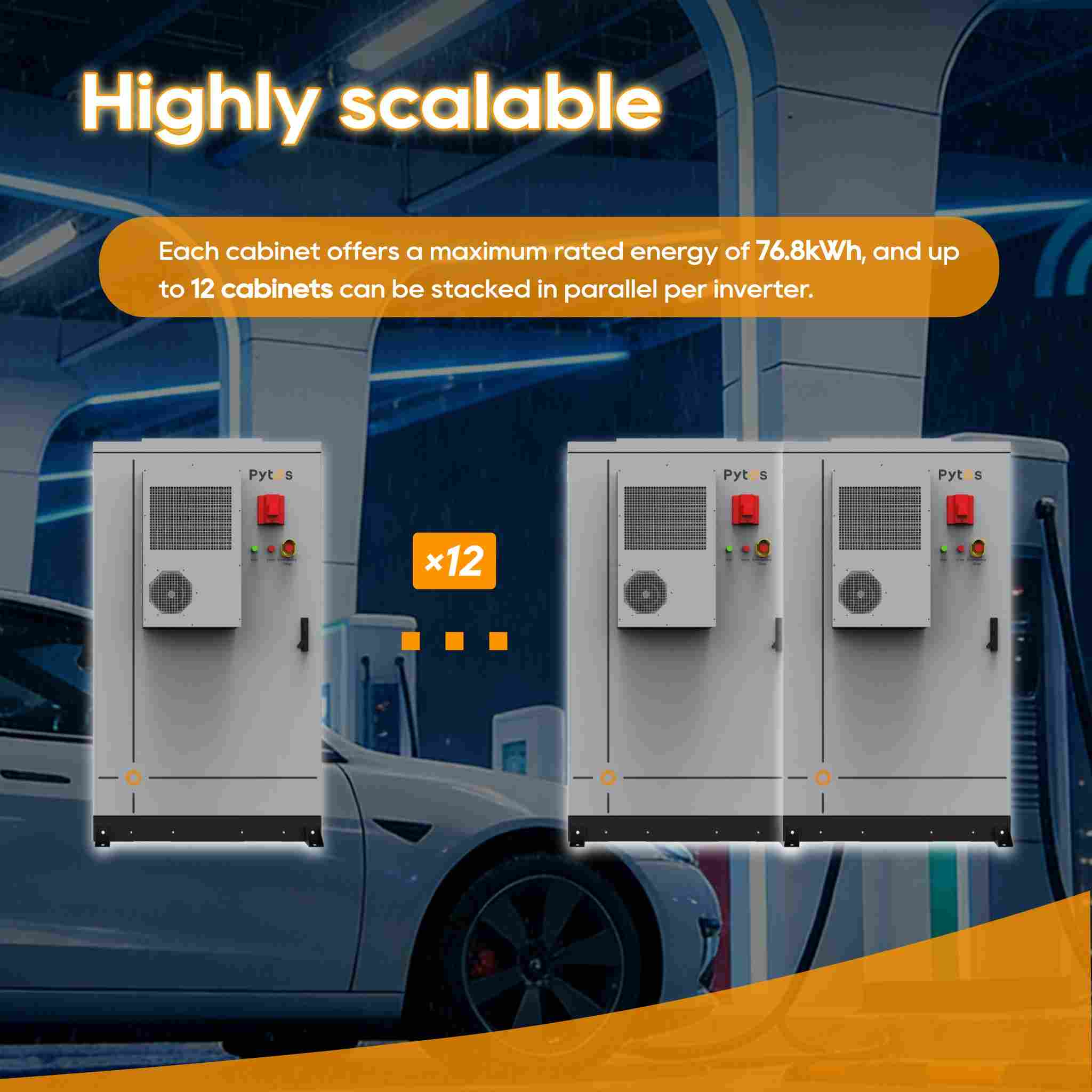 Sistema de almacenamiento de energía de alto voltaje Pytes HV48100 SE